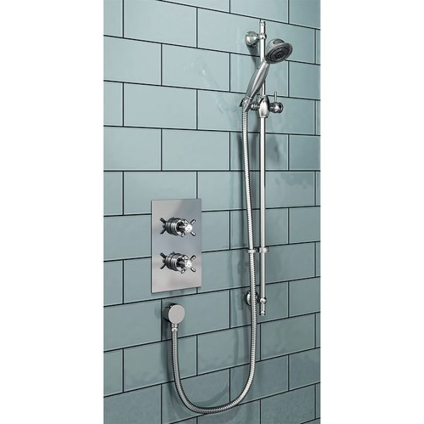 Bristan 1901 Traditional Shower Pack with Adjustable Riser - Image 2