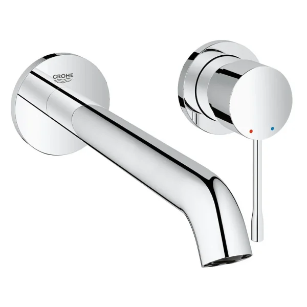 Grohe Essence Wall Mounted 2 Hole Basin Mixer L Size   Chrome