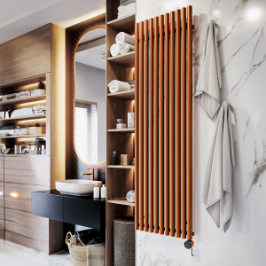 Terma Rolo Room E (Wi Fi Controlled) H2000 X W590mm True Copper Electric Radiator with 1.5kw VEO Heating Element