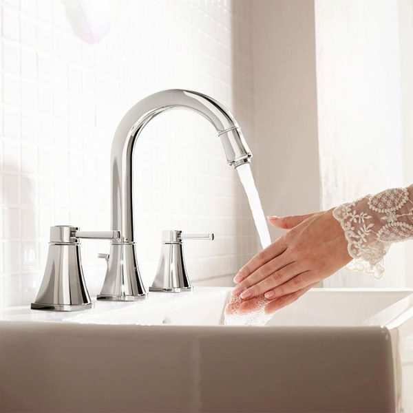 Grohe Grandera High Spout 3 Hole Basin Mixer with Pop up Waste   Chrome - Image 5