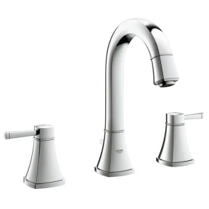 Grohe Grandera High Spout 3 Hole Basin Mixer with Pop up Waste   Chrome