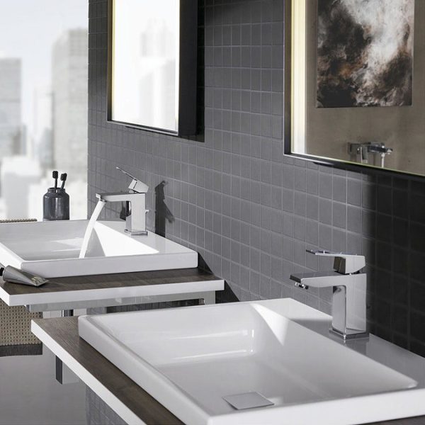 Grohe Eurocube S Size Mono Basin Mixer with Pop up Waste - Image 6