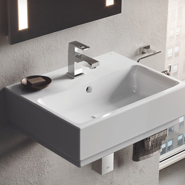 Grohe Eurocube Basin Pillar Tap - Image 2