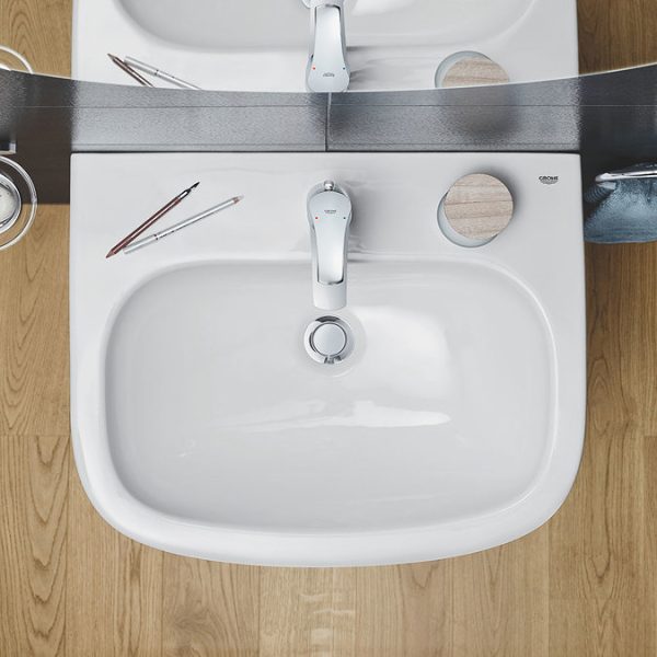 Grohe Eurosmart Mono Basin Mixer with Pop up Waste - Image 2