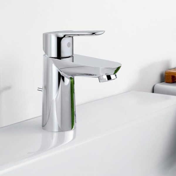 Grohe BauEdge Mono Basin Mixer with Pop up Waste - Image 3