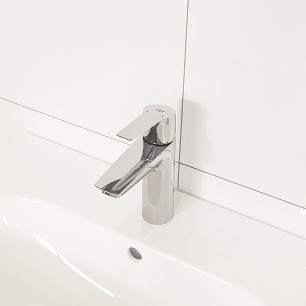 Grohe QuickFix Start S Size Mono Basin Mixer with Push Open Waste - Image 15