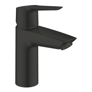 Grohe Start SilkMove S Size Mono Basin Mixer with Push Open Waste   Matt Black