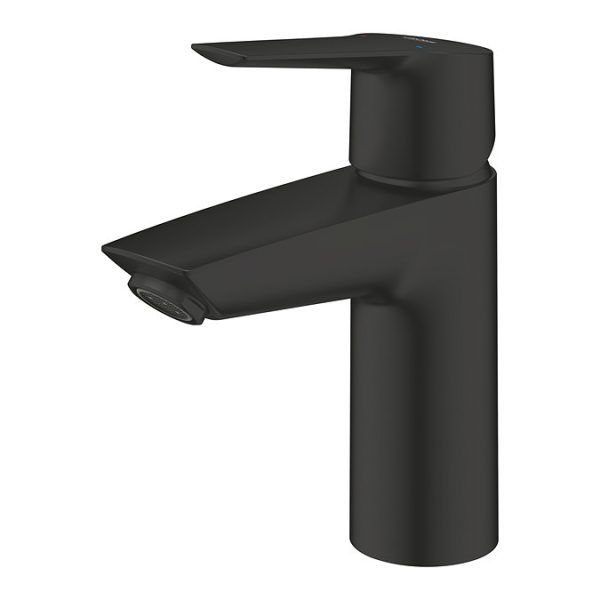 Grohe Start SilkMove S Size Mono Basin Mixer with Push Open Waste   Matt Black - Image 3