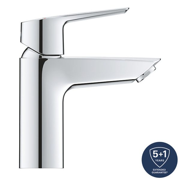 Grohe QuickFix Start SilkMove ES S Size Mono Basin Mixer with Push Open Waste - Image 2