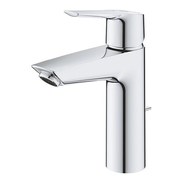Grohe QuickFix Start SilkMove ES M Size Mono Basin Mixer with Pop up Waste - Image 14