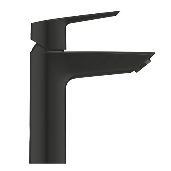 Grohe Start SilkMove M Size Mono Basin Mixer with Push Open Waste   Matt Black - Image 2