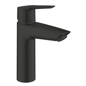 Grohe Start SilkMove M Size Mono Basin Mixer with Push Open Waste   Matt Black