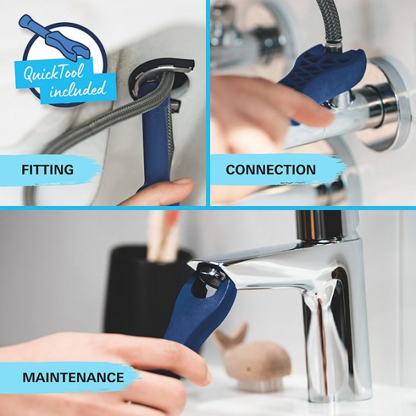 Grohe QuickFix Start S Size Mono Basin Mixer (Low Pressure) - Image 7