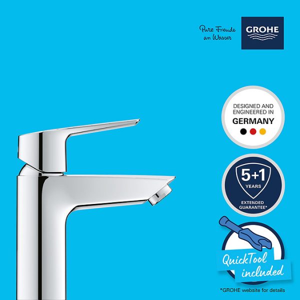 Grohe QuickFix Start S Size Mono Basin Mixer (Low Pressure) - Image 9