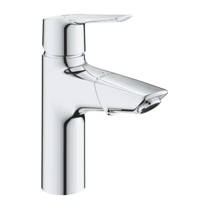 Grohe QuickFix Start Mono Basin Mixer with Pull Out Spout + Push Open Waste