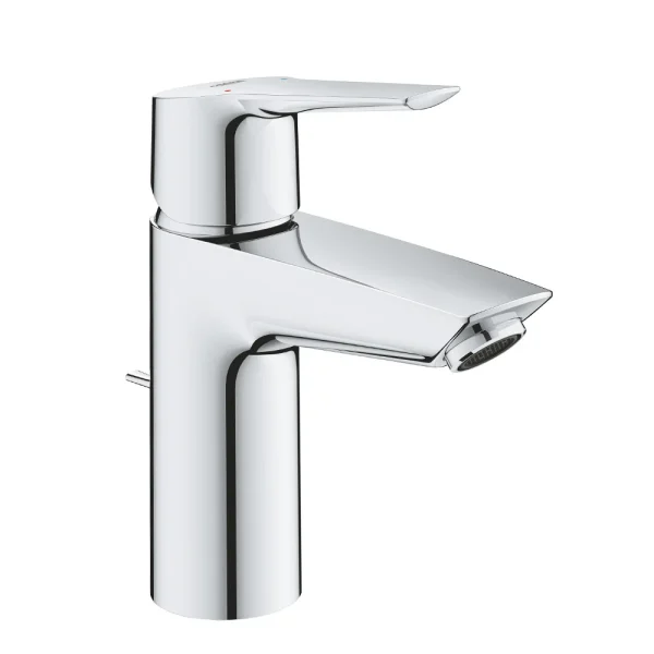 Grohe QuickFix Edge SilkMove ES S Size Mono Basin Mixer with Pop up Waste   Chrome