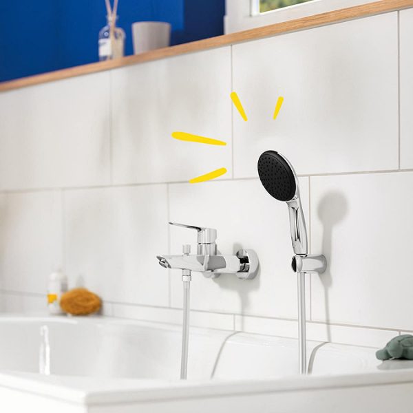 Grohe Start Wall Mounted Single Lever Bath Shower Mixer with Kit   Chrome - Image 7