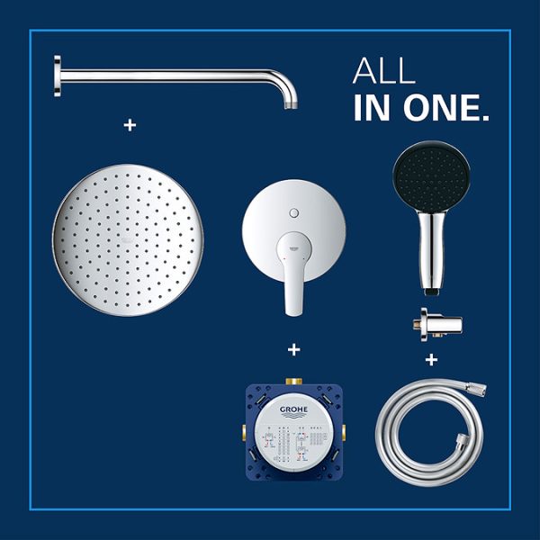 Grohe Smart Concealed Shower System with Vitalio Start 250 - Image 6