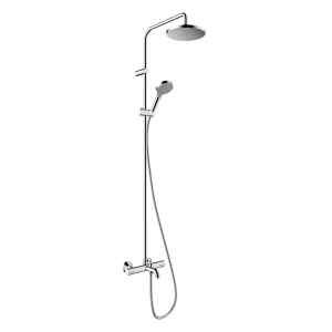 hansgrohe Vernis Blend EcoSmart Showerpipe 200 Thermostatic Bath Shower Mixer   Chrome