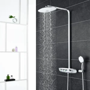 Grohe Rainshower SmartControl 360 DUO Shower System   Moon White