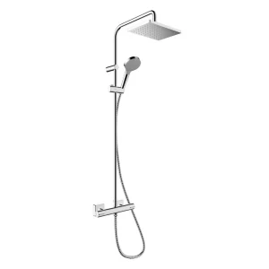 hansgrohe Pack of 2 Vernis Shape Showerpipe 230 Thermostatic Shower Mixer