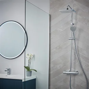 hansgrohe Vernis Shape Green Showerpipe 230 Thermostatic Shower Mixer