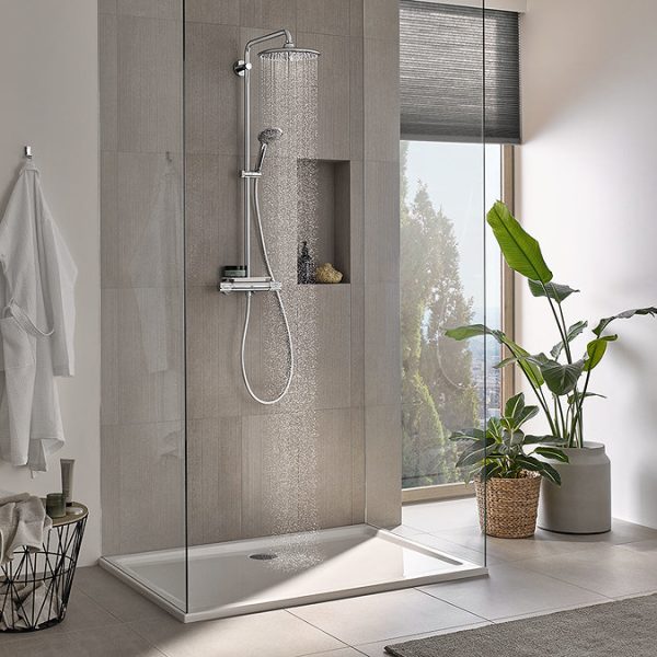 Grohe Vitalio Joy 260 Thermostatic Shower System - Image 2