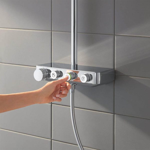 Grohe Euphoria SmartControl 310 Cube DUO Shower System   Chrome - Image 3