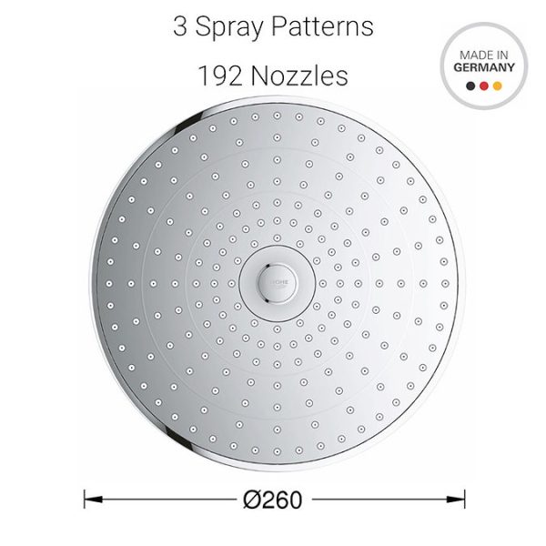 Grohe Euphoria SmartControl 260 MONO Shower System with Bath Mixer - Image 5
