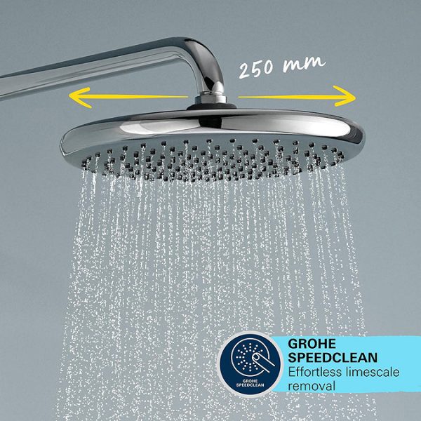 Grohe Vitalio Start Thermostatic Shower Mixer 1/2" with Shower Set   Chrome - Image 5