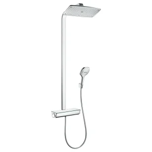 hansgrohe Raindance E Showerpipe 360 Thermostatic Shower Mixer   Chrome