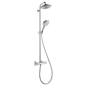 hansgrohe Raindance S Showerpipe 240 EcoSmart 9 l/min Thermostatic Shower Mixer