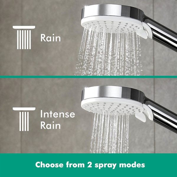 hansgrohe Crometta S Showerpipe 240 Thermostatic Shower Mixer - Image 6