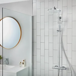 hansgrohe Crometta S EcoSmart Showerpipe 240 Thermostatic Shower Mixer
