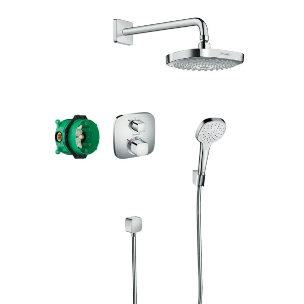 hansgrohe Croma Select E Complete Shower Set with Wall Mounted Shower Handset