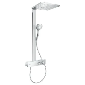 hansgrohe Raindance E Showerpipe 300 with ShowerTablet 350 Thermostatic Shower