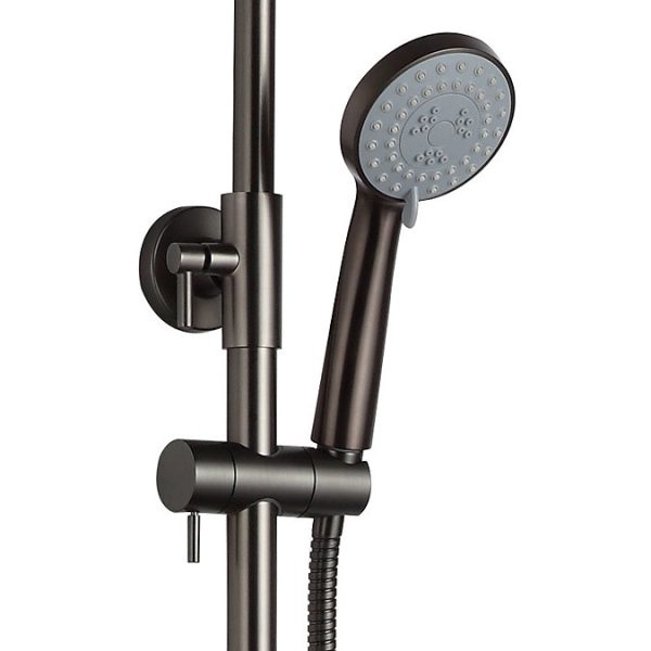 JTP Vos Brushed Black Thermostatic Shower - Image 4