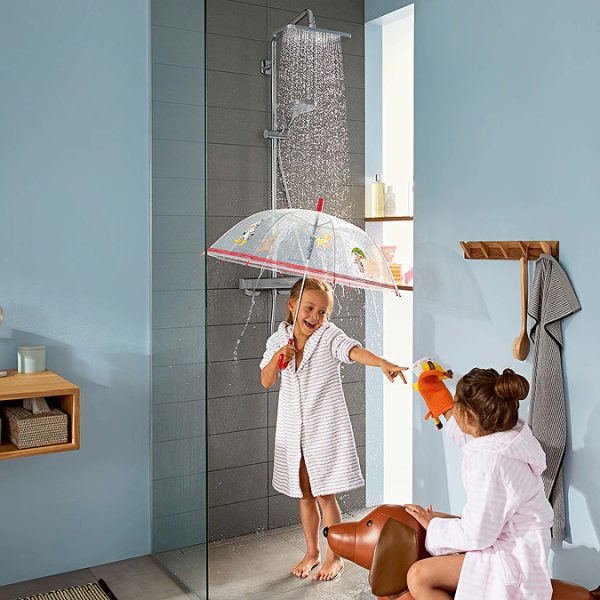 hansgrohe Croma E Showerpipe 280 Thermostatic Shower Mixer - Image 2