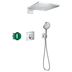 hansgrohe Raindance E Complete Shower Set with Wall Mounted Shower Handset