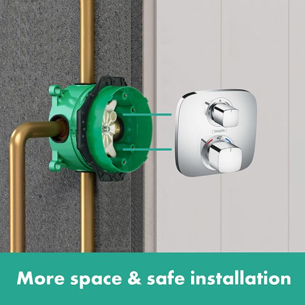 hansgrohe Croma E Complete Shower Set with Wall Mounted Shower Handset - Image 5