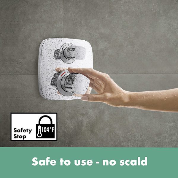 hansgrohe Croma E Complete Shower Set with Wall Mounted Shower Handset - Image 6