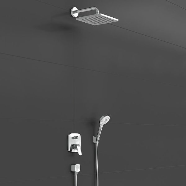 hansgrohe Croma E Complete Shower Set with Wall Mounted Shower Handset - Image 2