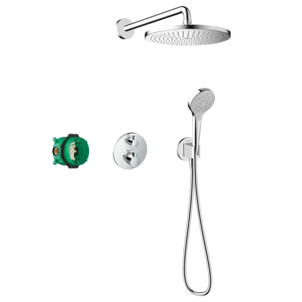 hansgrohe Croma S Complete Shower Set with Wall Mounted Shower Handset