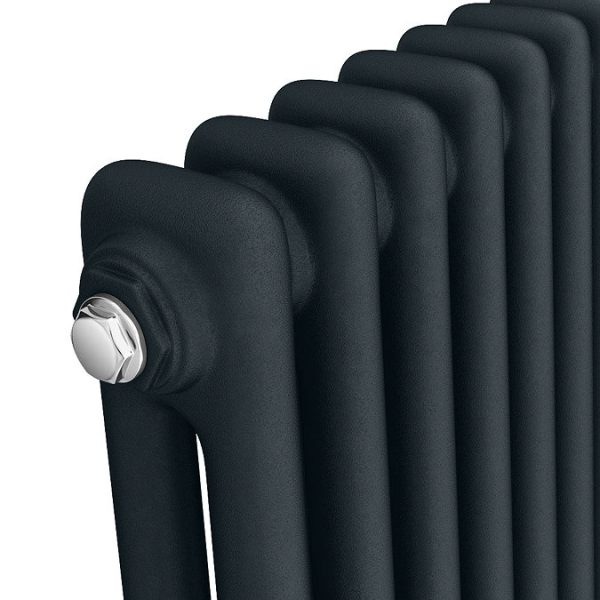 Keswick 300 x 1370mm Cast Iron Style Traditional 2 Column Anthracite Radiator - Image 3