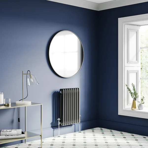 Keswick 600 x 425mm Radiator Matt Black 2 Column