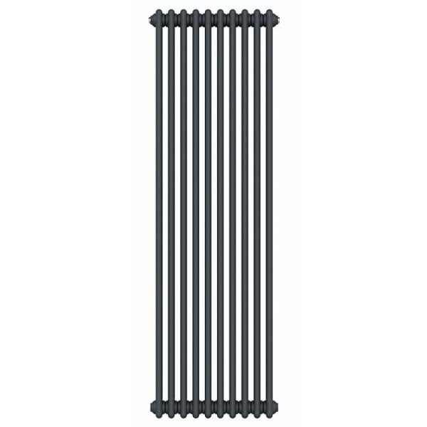 Keswick 1500 x 470mm Cast Iron Style Traditional 2 Column Anthracite Radiator - Image 3