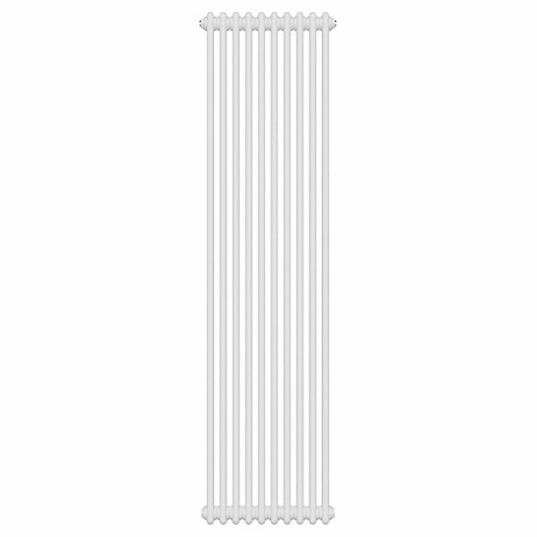 Keswick 1800 x 470mm Cast Iron Style Traditional 2 Column White Radiator - Image 3