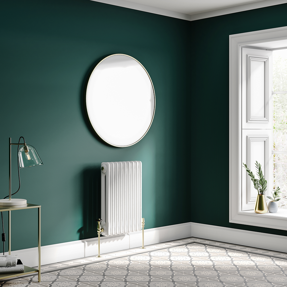 Keswick 600 x 425mm Radiator White 2 Column (9 Sections)