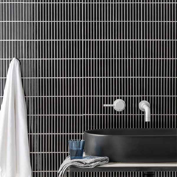 Arezzo Round Matt White Wall Mounted (2TH) Basin Mixer Tap - Image 6