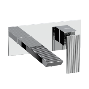 Crosswater Limit 2 Hole Wall Mounted Basin Set   Chrome